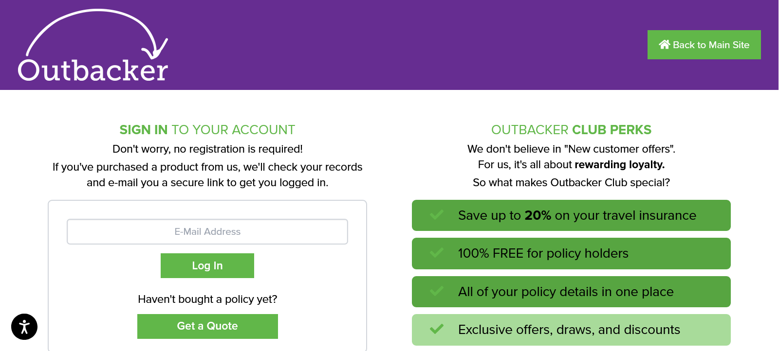 outbacker club screenshot